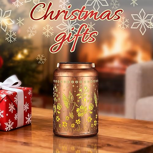 Miniatura 2 de Faroles solares impermeables para exteriores, decoración de jardín de colibrí, regalos para mujeres, mamá, abuela, luces solares colgantes de metal