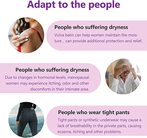 Miniatura 6 de Vulva Crema de bálsamo de humedad, para curar la sequedad femenina y apoyar la irritación de picazón, crema hidratante vaginal para equilibrio de