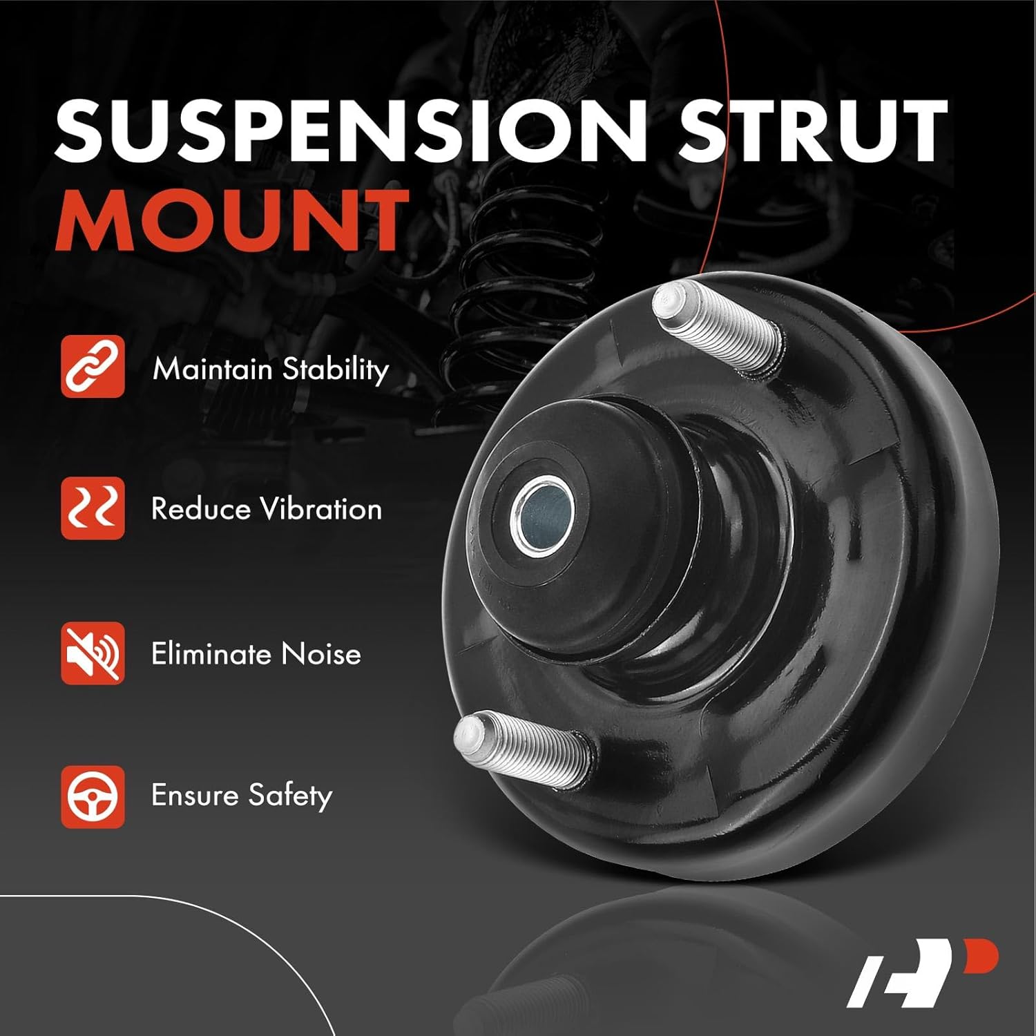 A-Premium Left or Right Suspension Strut Mount Compatible with Honda CR-V 1997-2001 Civic 1992-2000 Civic del Sol 1993-1997 S2000 Acura EL Integra
