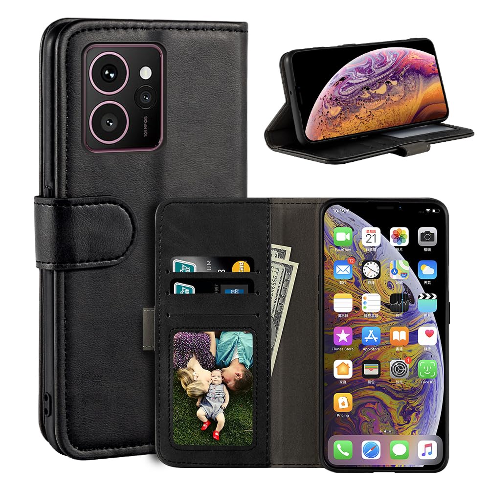 thumbnail: ESACMOT HMD Skyline 5G Hoesje - Met 2 Screenprotectors - Gouden Bloemen Design - Schokbestendig - 6.53 Inch