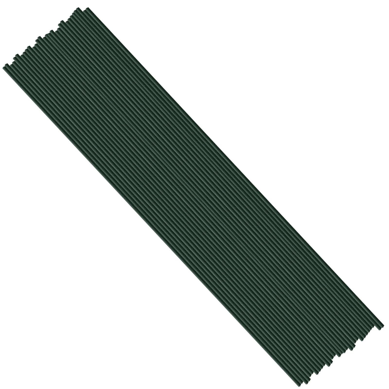 Tallos de alambre verde de 40cm para arreglos florales de boda y decoración DIY