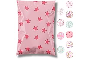 6x9 Cute Designer Poly Mailer Bags Pack of 100 for Business Packaging