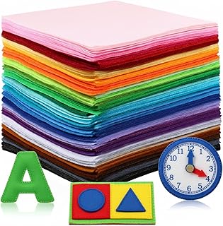Moukeren 120 Pcs 12 x 12 Inch Felt Sheets Bulk 1 mm Thick Soft Felt Fabr...