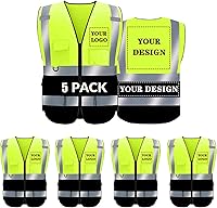 Vista 34 de BeautyWill Chaleco de seguridad personalizado con logotipo Clase 2 Chaleco reflectante de alta visibilidad Chaleco de trabajo protector