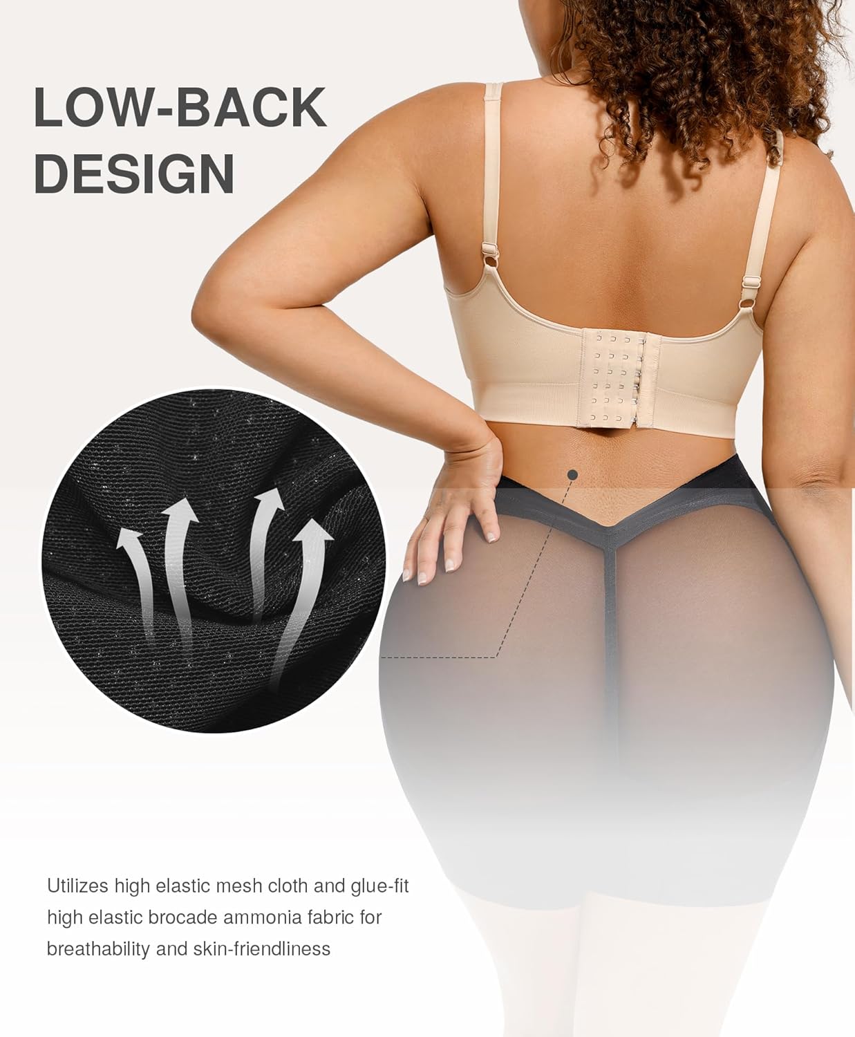 Lover-Beauty Low Back Shapewear Shorts for Women Tummy Control Butt Lifting Body Shaper Panties Underwear
