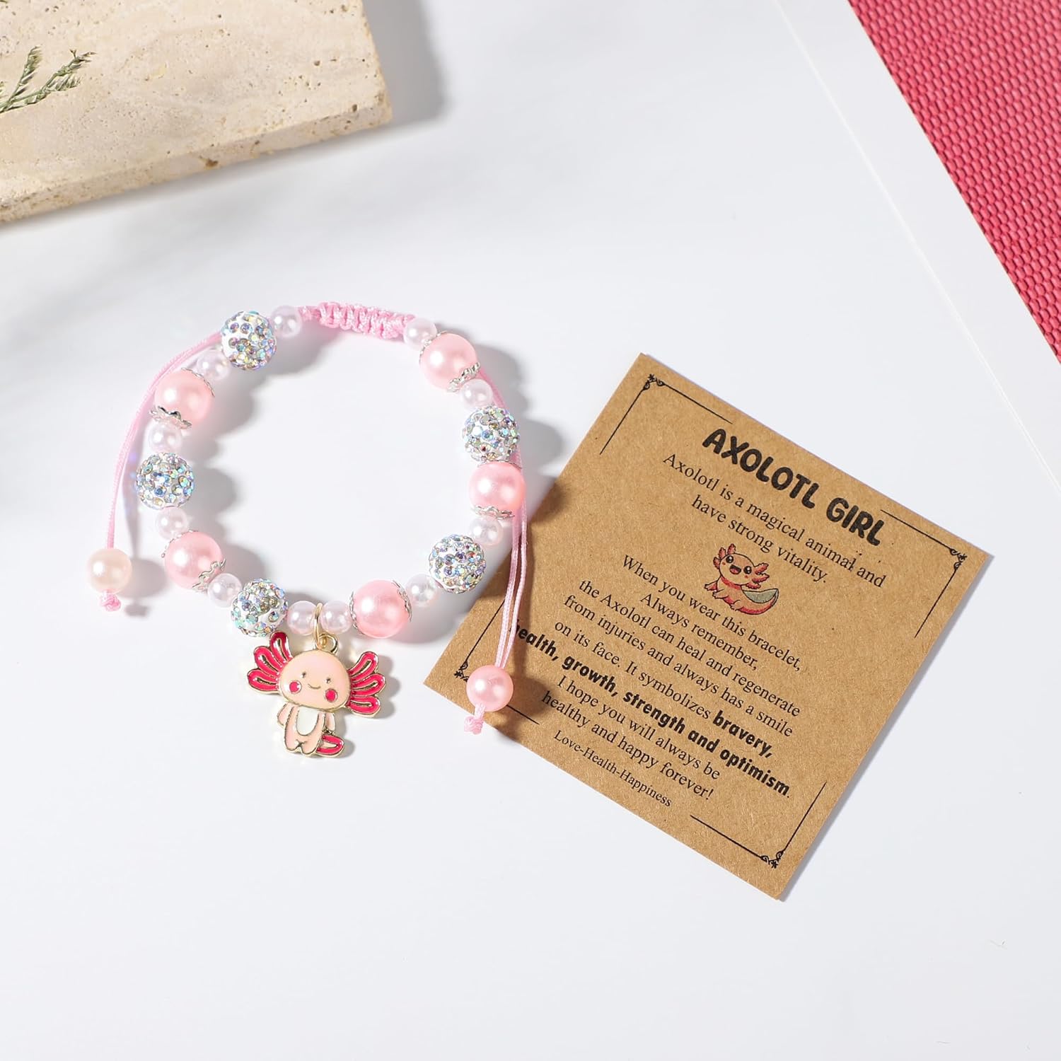 Axolotl Gifts for Girls 7pcs Birthday Gift Basket for Axolotls Lovers Daughter Granddaughter Niece - Image 3