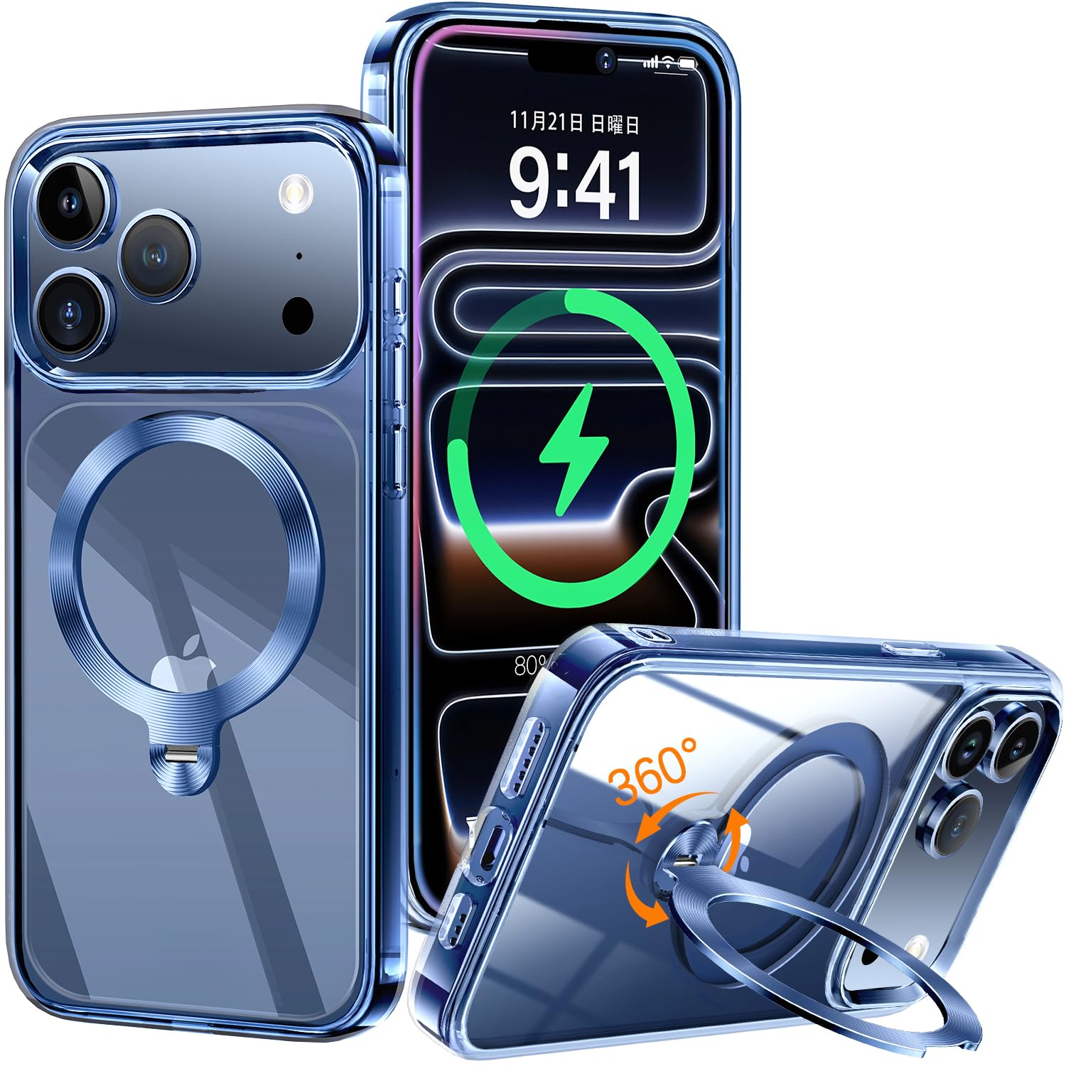 Amazon.co.jp: 【唯一無二・360°回転CD スタンド】ZapNet iPhone 17