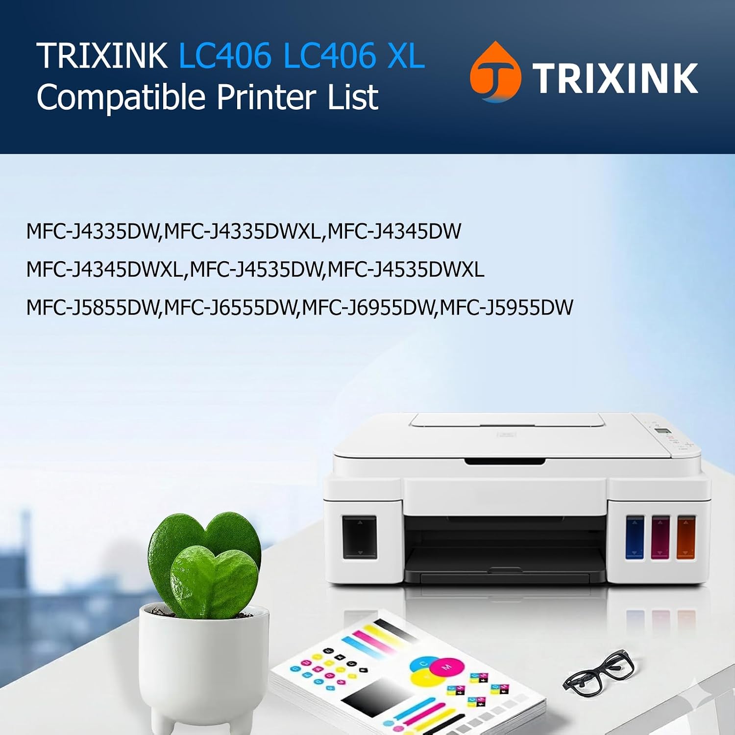 LC406XL Black Ink Cartridges 2-Pack Compatible with Brother LC406 LC406XL for MFC-J4335DW MFC-J4535DW MFC-J5855DW MFC-J6555DW MFC-J6955DW, High Yield image 3