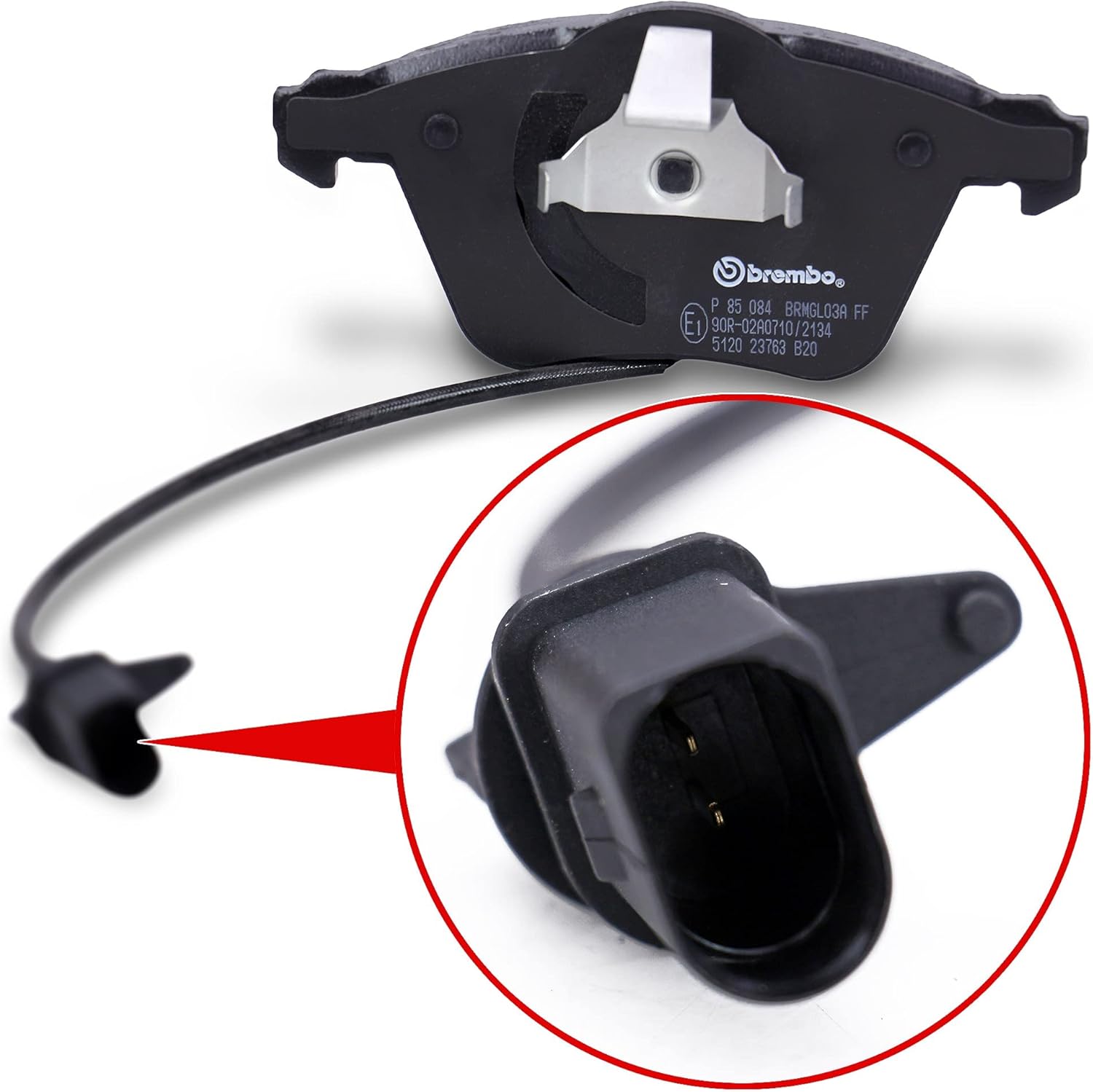 Brembo P85084 Low-Met Front Disc Brake Pad Set AUDI/AUDI (FAW)/SEAT OE# 8E0698151L