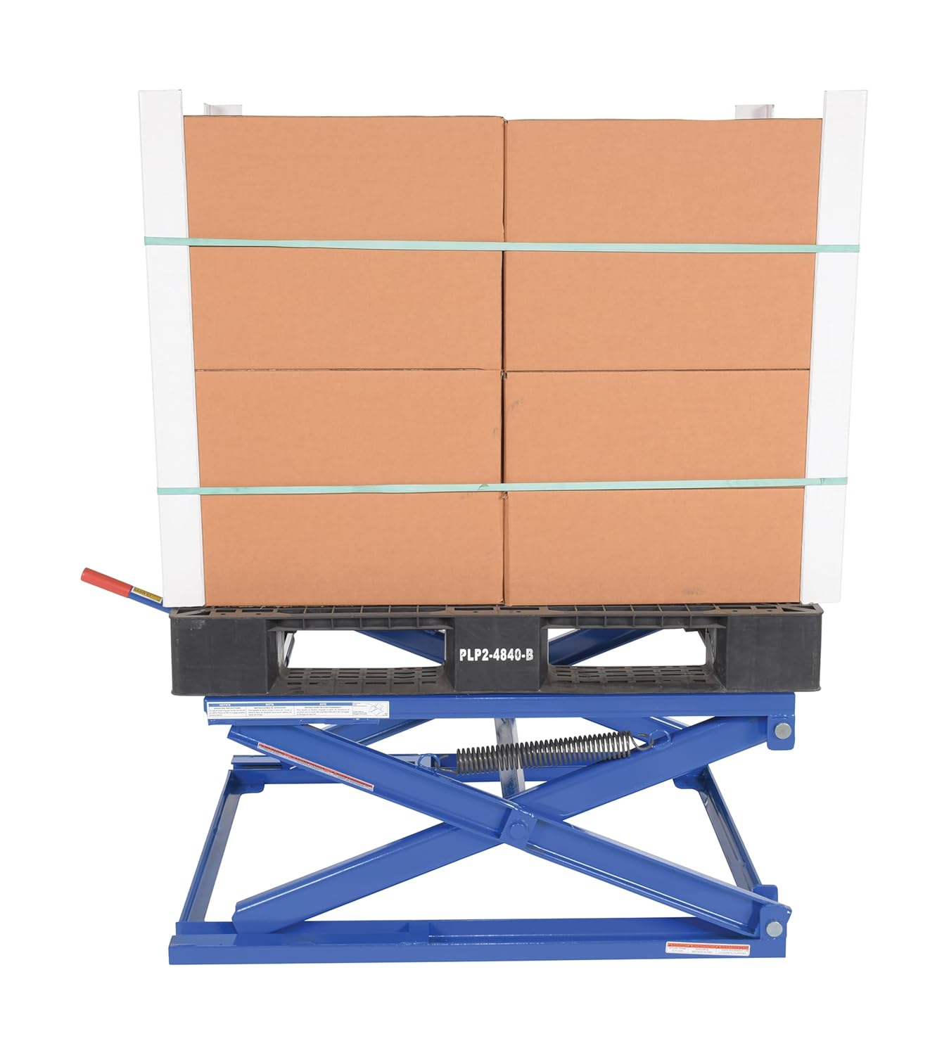 Vestil PS-4045 Steel Adjustable Pallet Stand 45-3/4 In. x 40-1/2 In. x 10 In. 5000 Lb. Capacity Blue