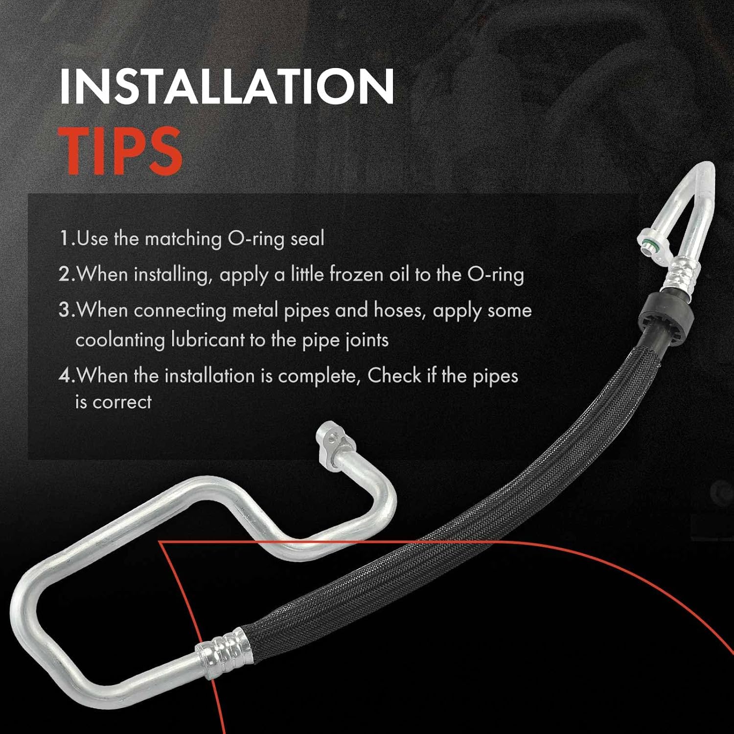 A-Premium A/C Suction Hose Assembly Compatible with Volvo C70 2006, S40 2004-2011 1.9L 2.4L 2.5L, V50 2005-2011, Compressor to Evap