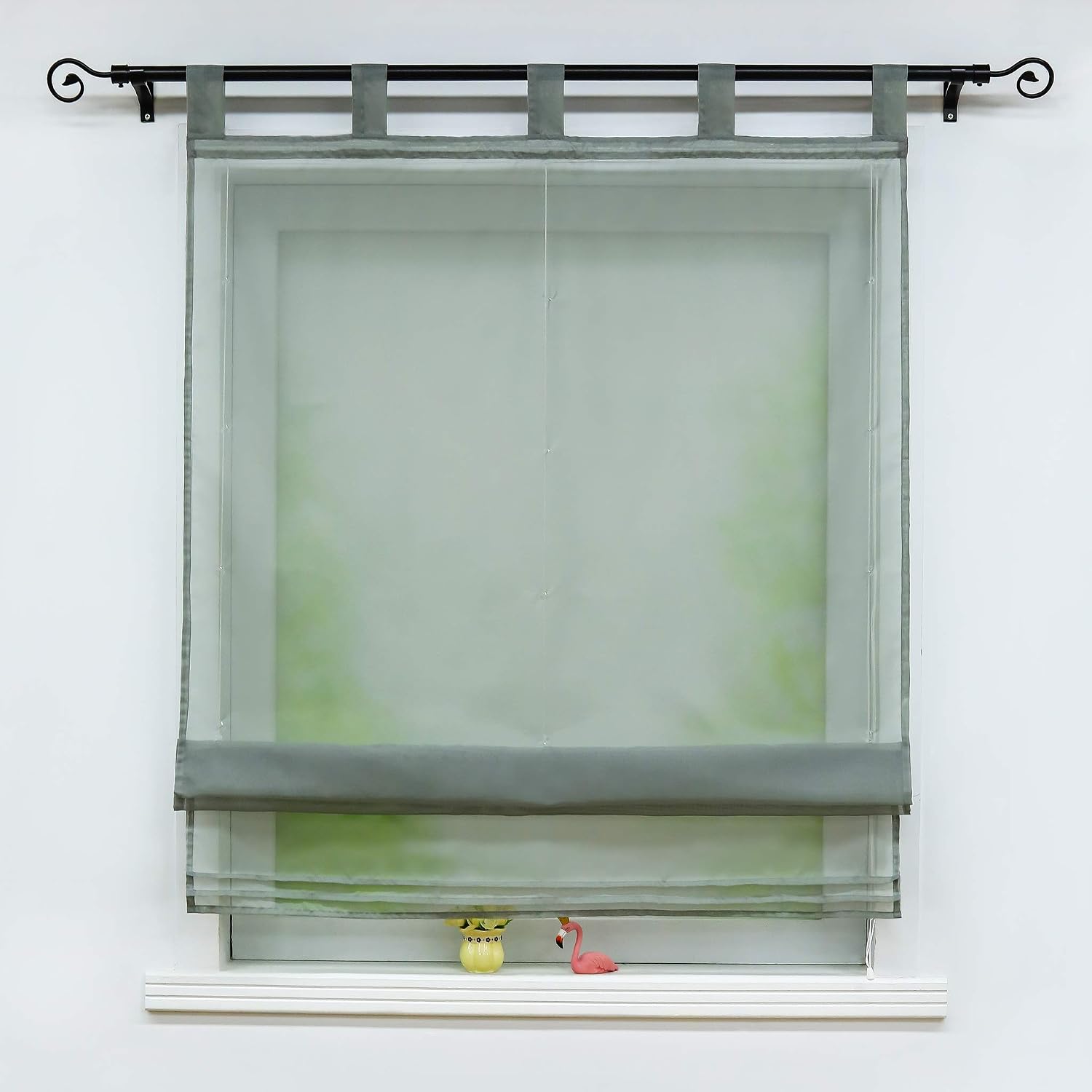Delien Voile Raffrollos 1 Stück Transparente