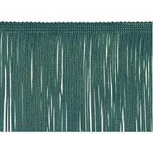 ADAMAI 10yards/lot Width in 6inch Dyed Lace Tassel Fringe Trim Ribbon Sewing Latin Dress Accessories Teal