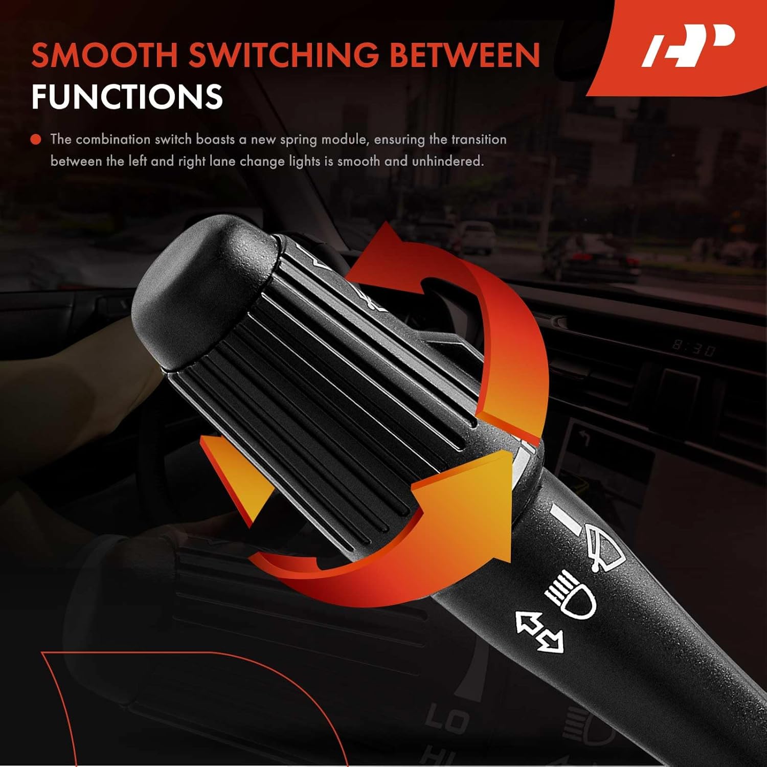 A-Premium Turn Signal Switch, Windshield Wiper, Headlight Dimmer Combination Switch Compatible with Chrysler Dodge Jeep - 1990-2002 - Cherokee, Imperial, Durango, Dakota, Ram 1500/2500/3500, Lebaron