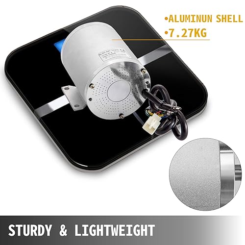 Miniatura 7 de BestEquip Motor eléctrico de corriente continua kit de motor sin escobillas de 2 KW y 48 V 4300 rpm motor eléctrico de alta velocidad para bicicleta