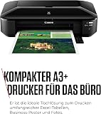 Canon PIXMA iX6850 Wireless Printer (Black) - Compact, High-Performance Home Printer - Print A3+ Photo-Lab Quality Documents & Photos - Wi-Fi/Ethernet Connectivity - Replaceable 5 Single Ink System - 9