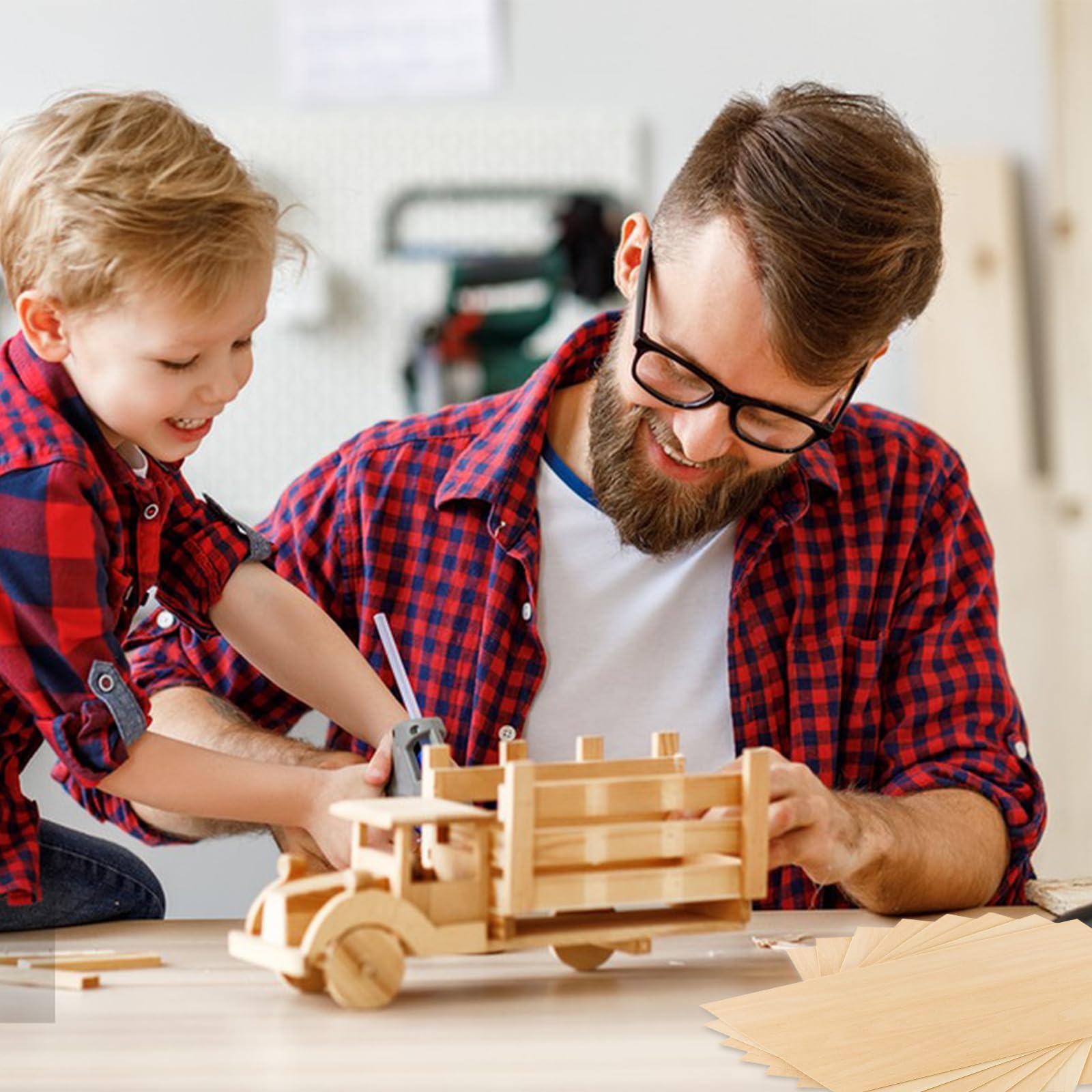 10 Fogli Compensato Di Tiglio 30x20x0.3 Cm - Per Fai Da Te, Modellismo, Taglio Laser E Pittura