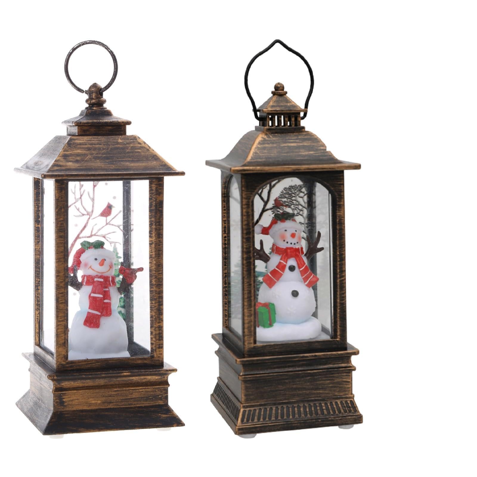 Tsophreniq Handheld Night Light Santa-Claus/Tree/Snowman/Angel Glittering Christmas Lamp Kids Table Ornament Glittering Lamp for Holiday Festival Kids Boy Girl Gifts Oil