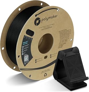 Polymaker PLA PRO 필라멘트 1.75mm, 튼튼하고 고강성 블랙 PLA 필라멘트 1.75mm 1kg 판지 스풀 - PolyLite PLA PRO 3D 프린터 필라멘트 1.75mm, 3D 필라멘트를 사용하여 대부분의 3D 프린터로 인쇄