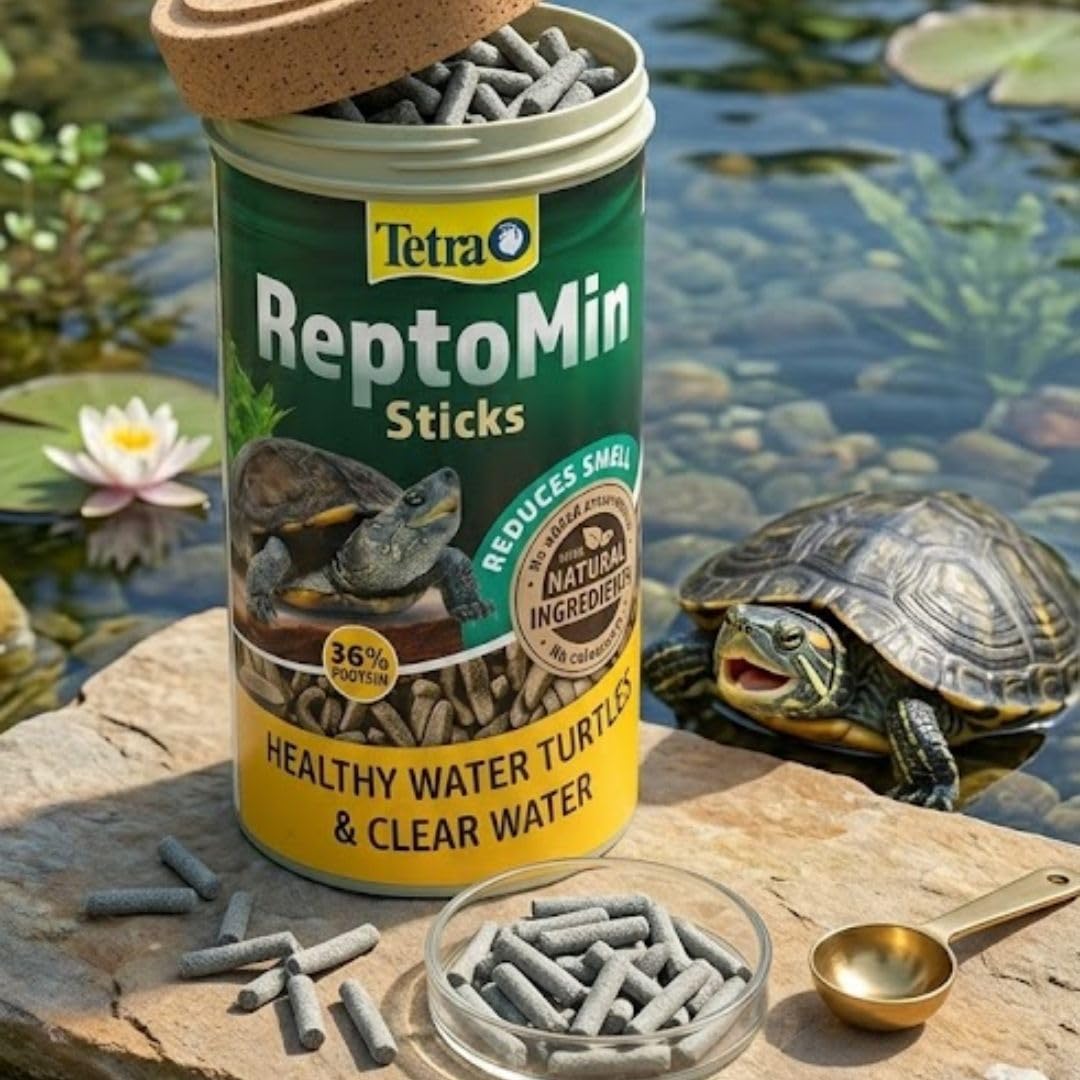 Tetra ReptoMin, Cibo completo per tartarughe d'acqua, 500 ml