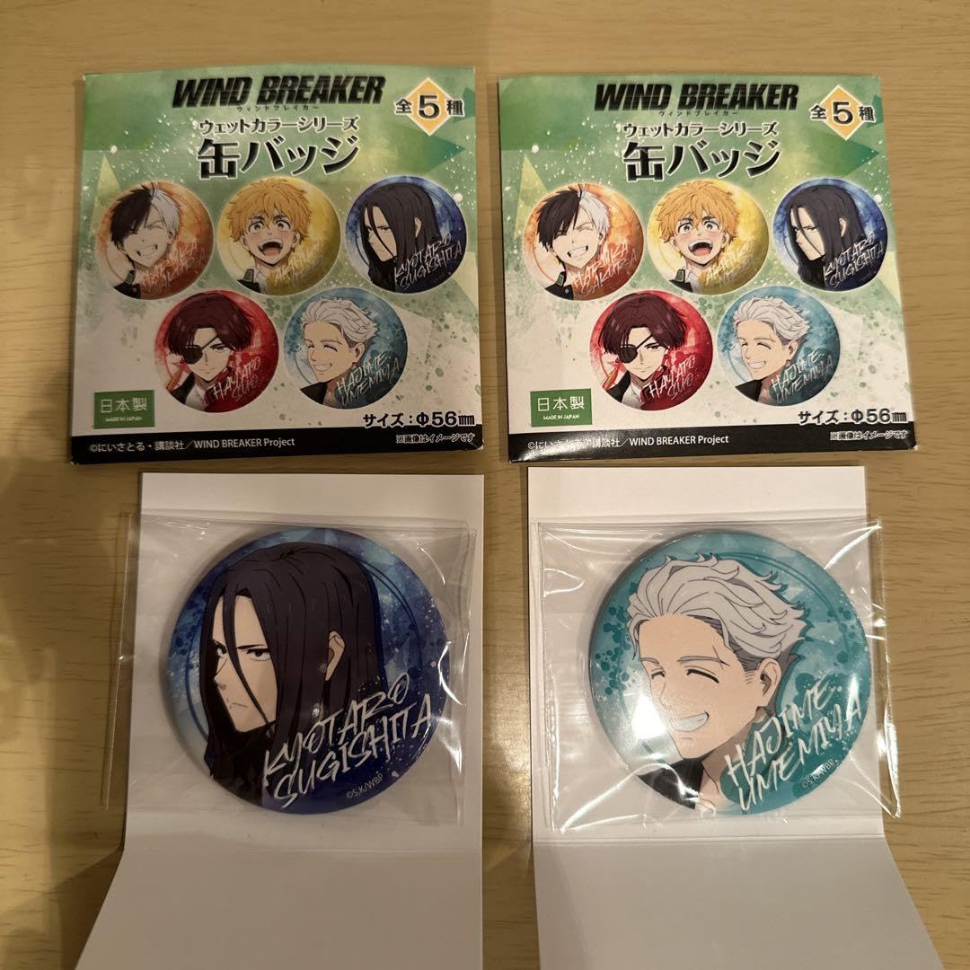 ☆ウィンドブレーカー WINDBREAKER ウェットカラーシリーズ缶バッジ