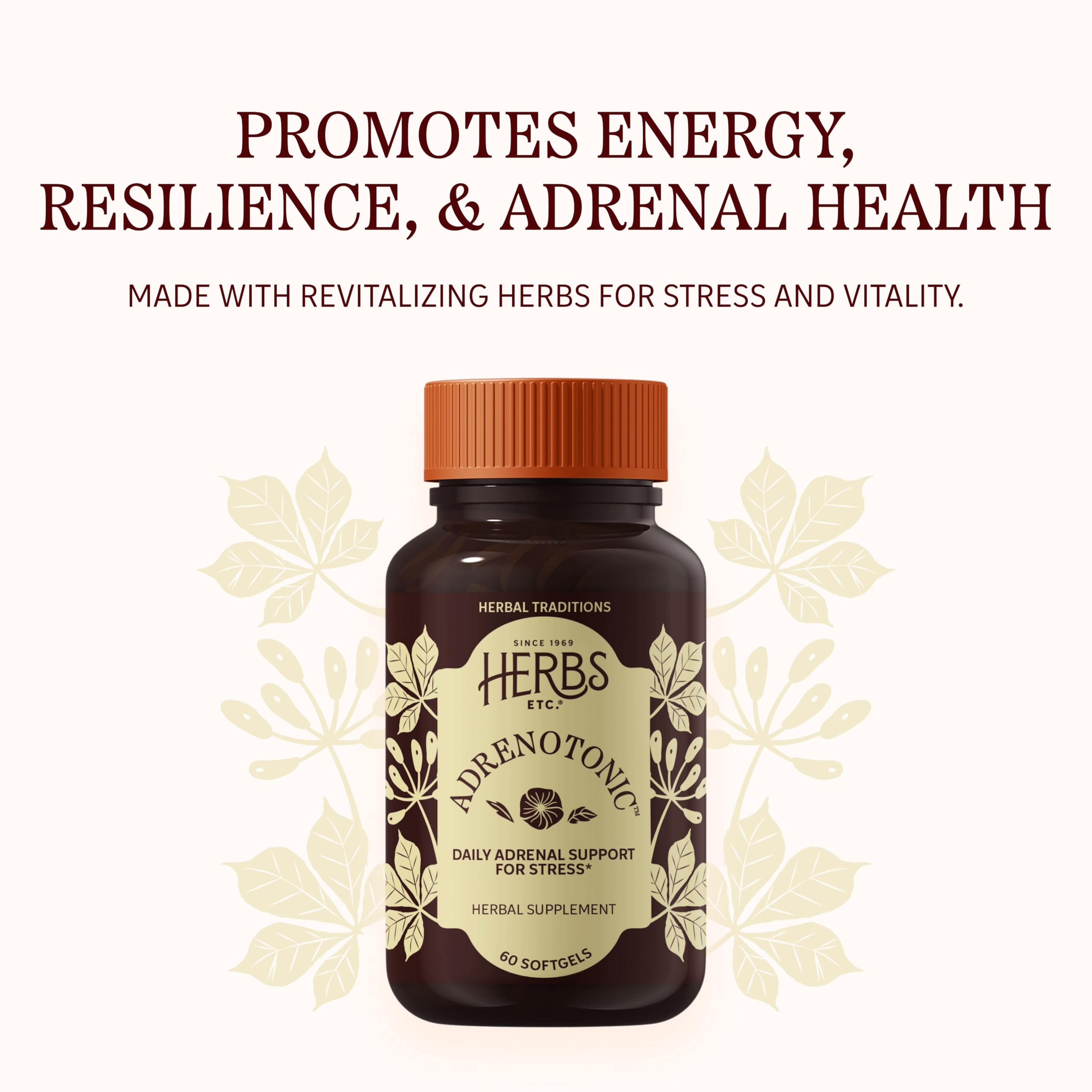 Amazon.com: Herbs Etc. Adrenotonic Softgels, Gluten-Free & Organic