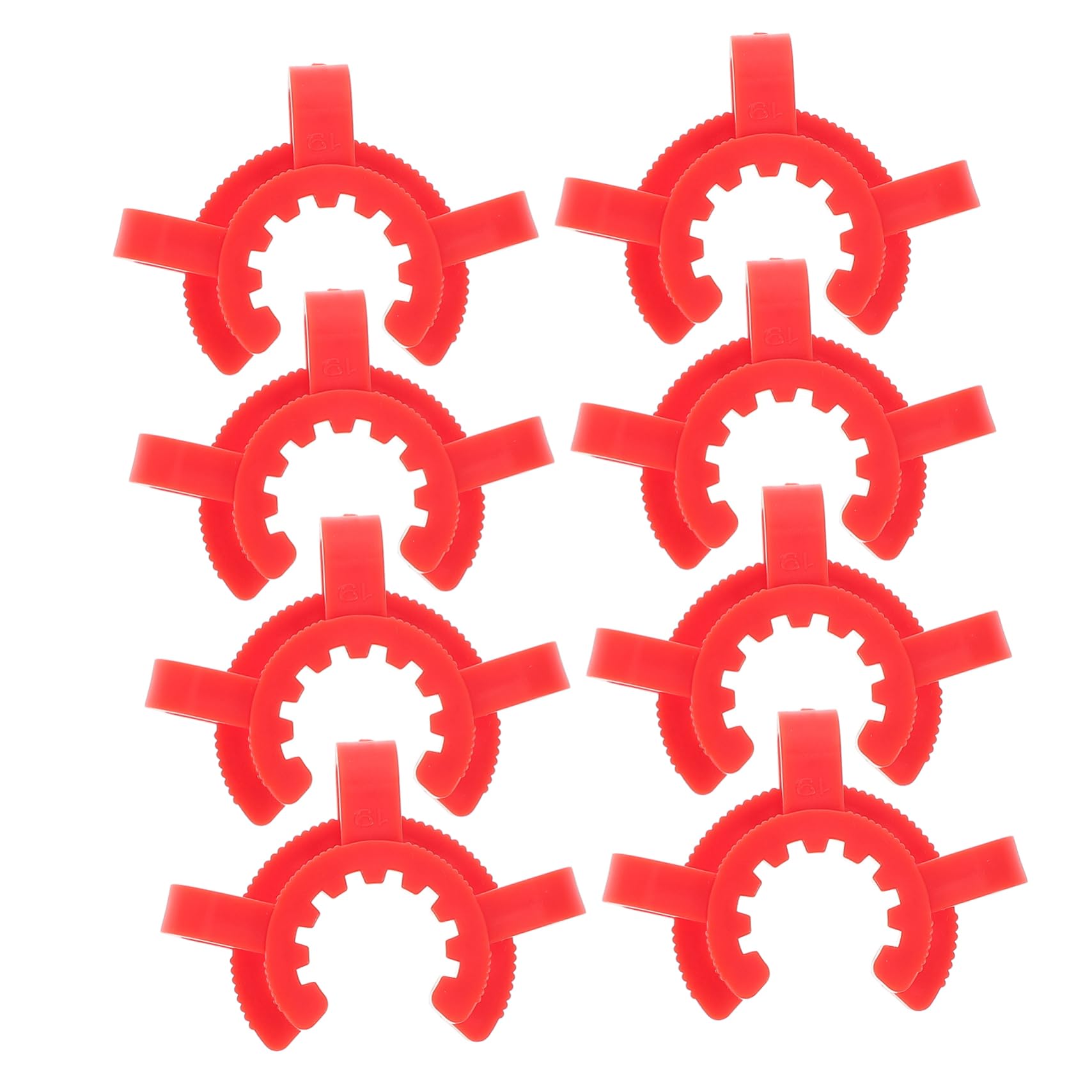 KICHOUSE 8Pcs Plastic Interface Laboratory Clamps Lab for Secure Connection of Glassware for Scientific Experiments and Research