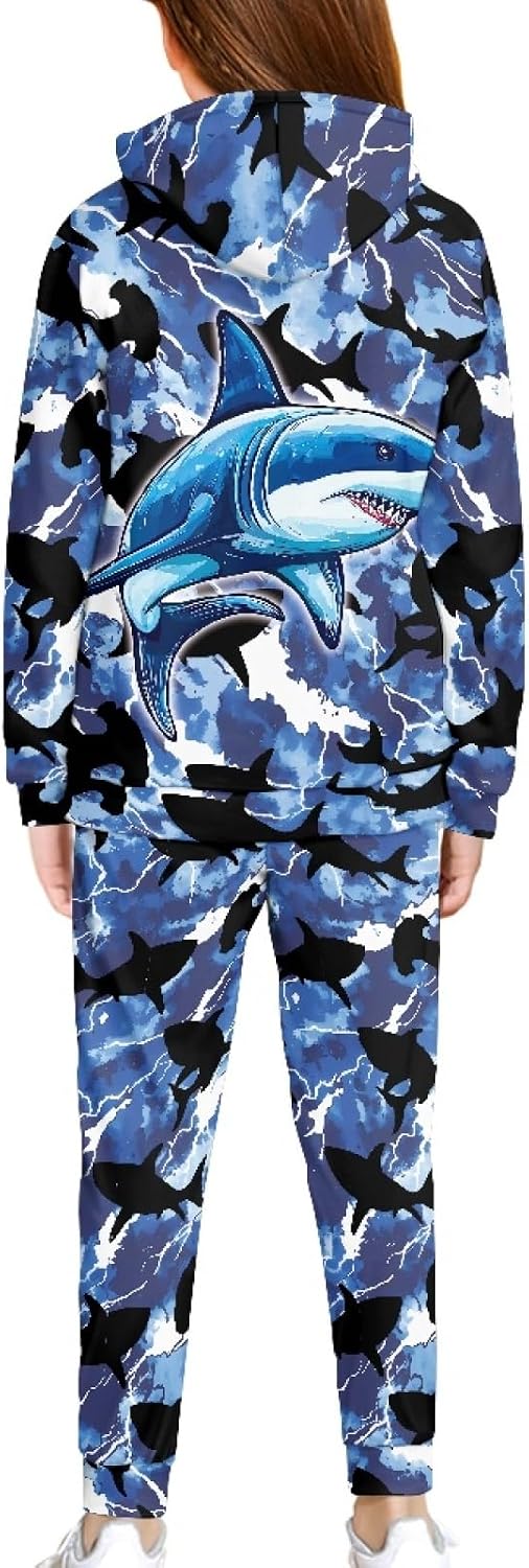 HUIACONG Children Sweat Set Boys Girls Sweat Suit for Kids Sweatsuits