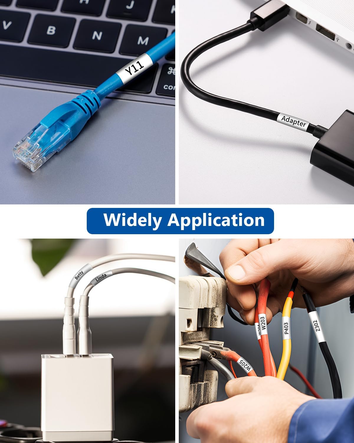 Label Maker Brother GREENCYCLE 100 Pack Compatible For Brother P