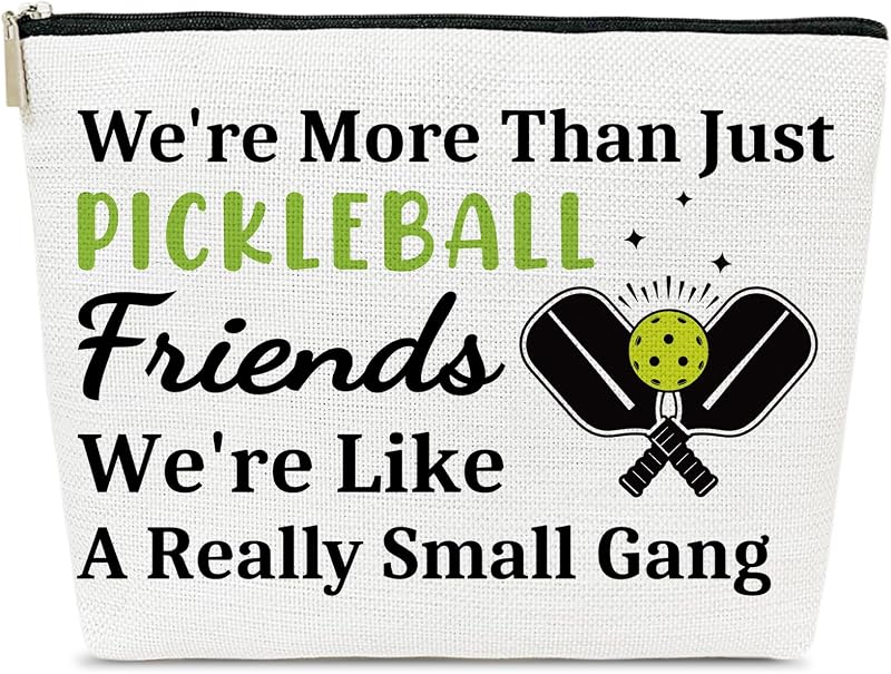 Necessaire de maquiagem ELSGFHSU com estampa de pickleball, Style 0111, Pacote com 1