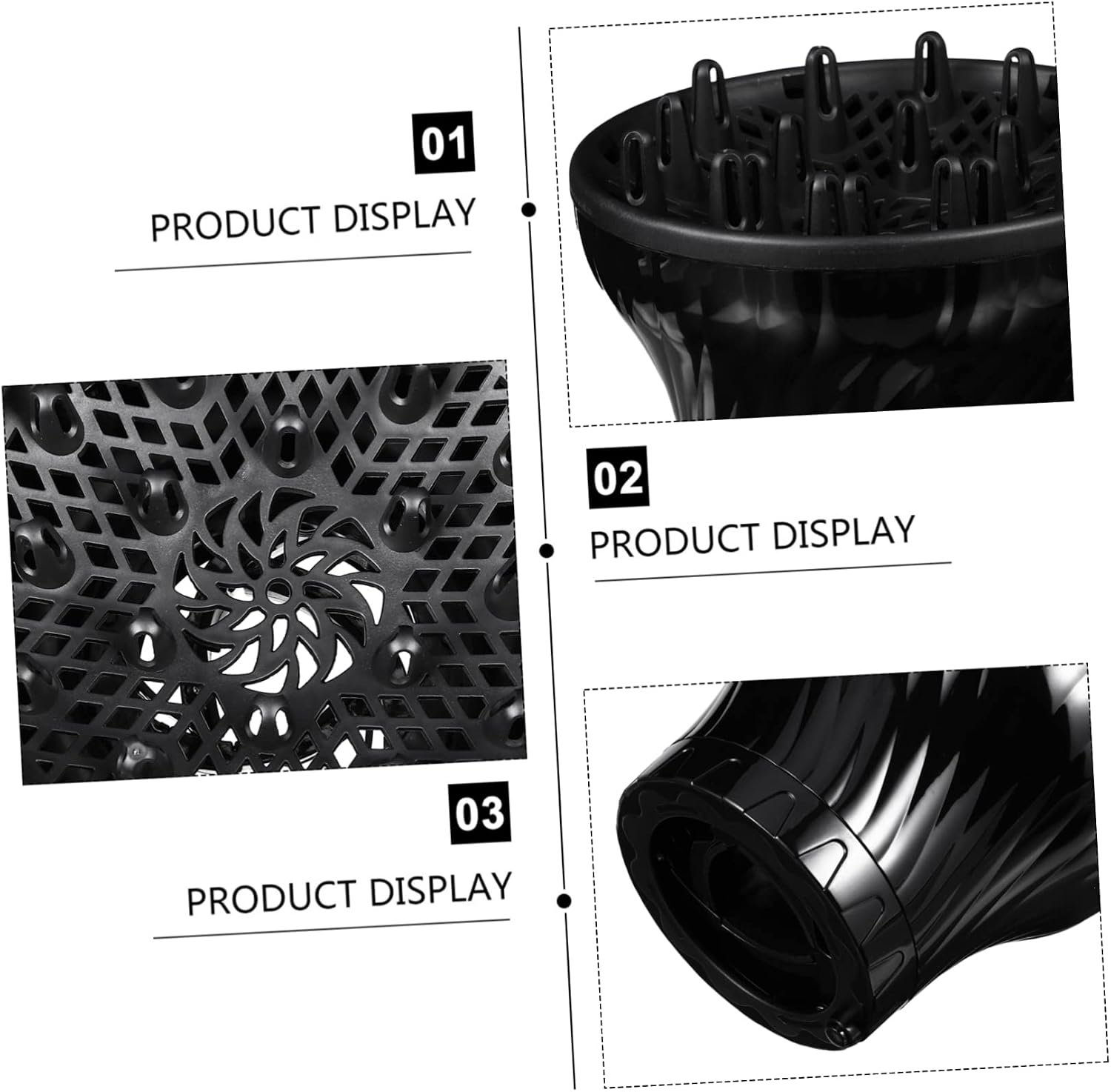 Hair Dryer Disffuser Attachment Blow Cover Hair Bonnet Protect Natural Curly Wavy Straight