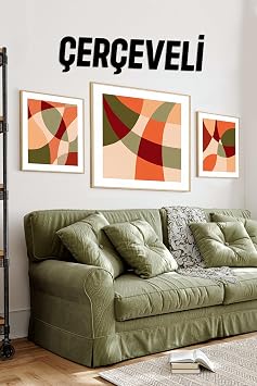 KutuTR Ah ap  er eveli MDF Tablo Seti - Matisse, Bohem, Kusama Koleksiyonu, 424set1, 42 cm  l  Duvar Sanat , Salon ve Oturma Odas  i in 424242