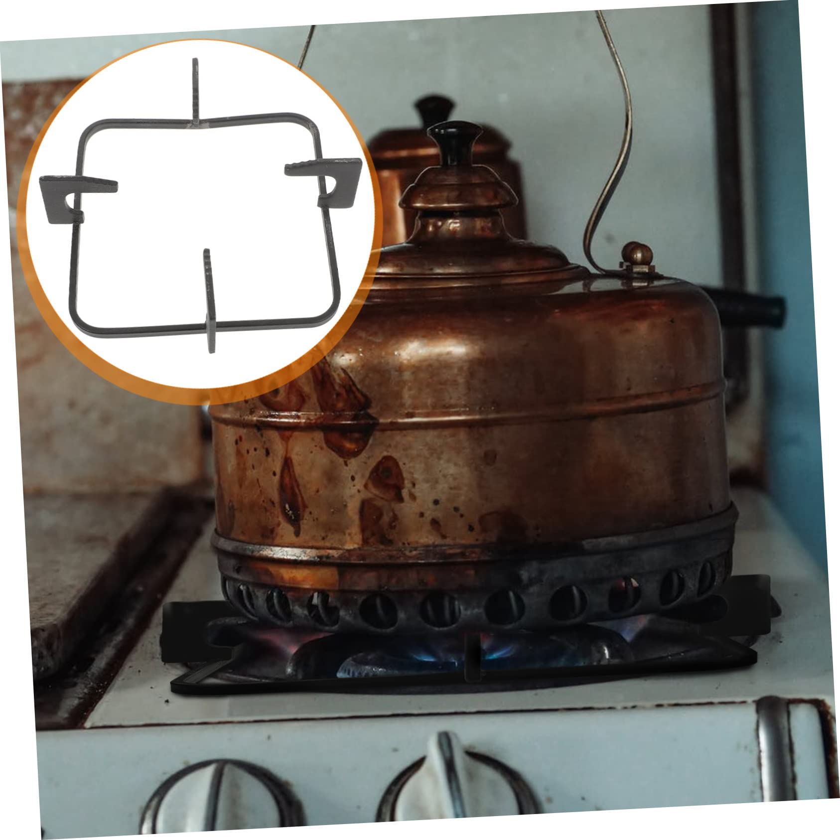 ARTIBETTER 2 Piezas Soporte de Cocina de Gas Antideslizante Estable y de Instalar Accesorio para Hornillos y Cocinas Gas