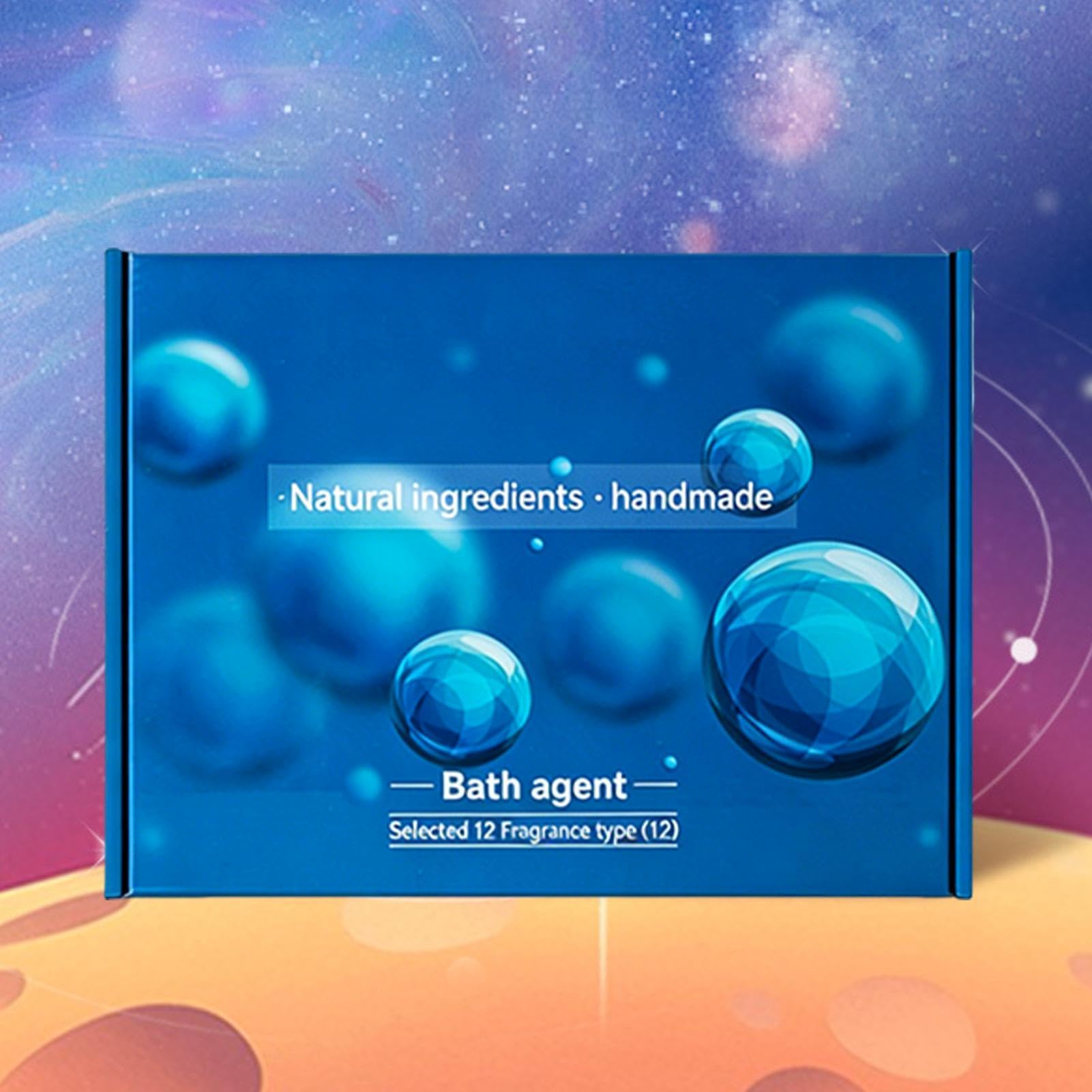 Badekugeln – 12 Badetabletten mit getrockneten Blumen mit langanhaltendem Duft, Schaumbad | für Entspannung, Spa, Körperpflege, Geburtstag, Party