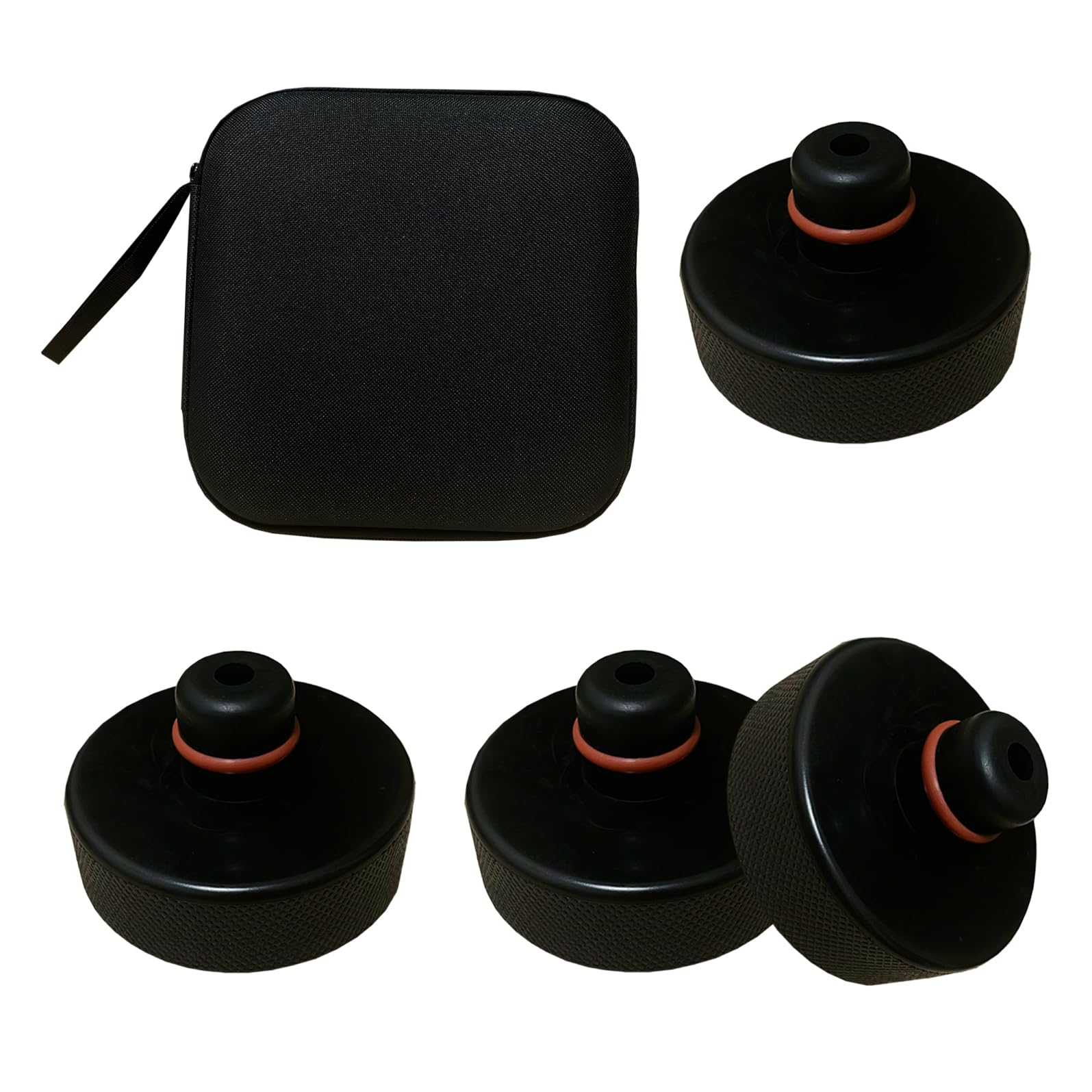 4 pièces de patins en caoutchouc pour cric, adaptateurs de point de levage pour cric de sol, protection pour batterie et châssis Tesla Model 3/S/Y/X