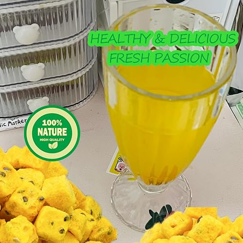 Miniatura 6 de Polvo liofilizado de fruta de la pasión, 4 onzas, polvo de fruta de la pasión para pasteles, bebidas y alimentos para hornear