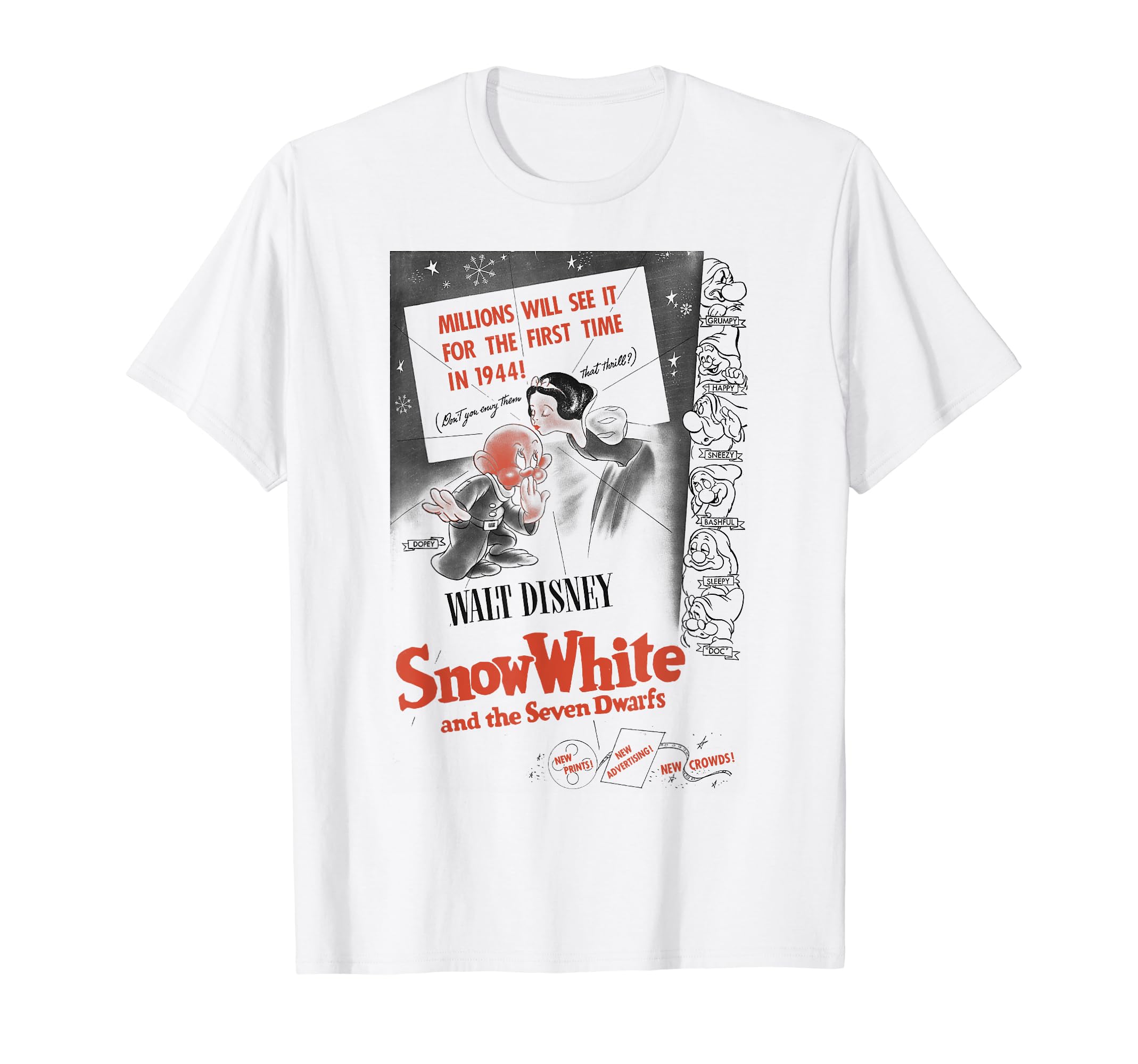 ディズニー映画グッズ　白雪姫　Tシャツ　非売品　抽プレ当選品 白雪姫」&「女王」デザイン！東京ディズニーランド『白雪姫』T