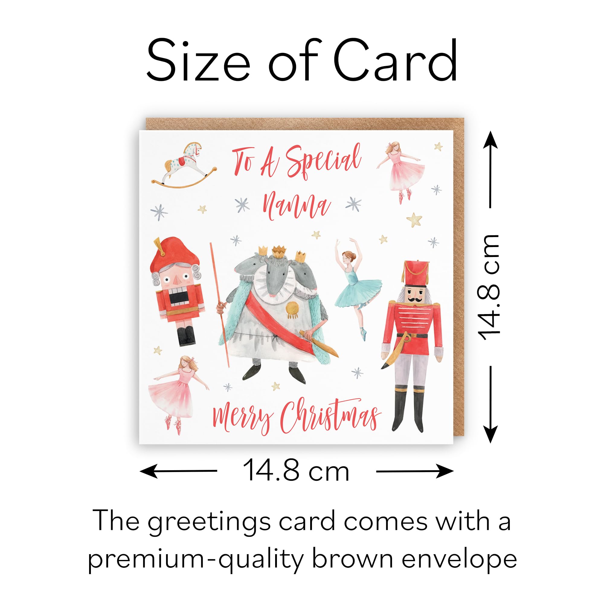Hunts England - Nanna Christmas Card - To A Special Nanna - Merry Christmas - Nutcracker Collection - Fun Xmas Card (Nanna - Xmas) - Image 4