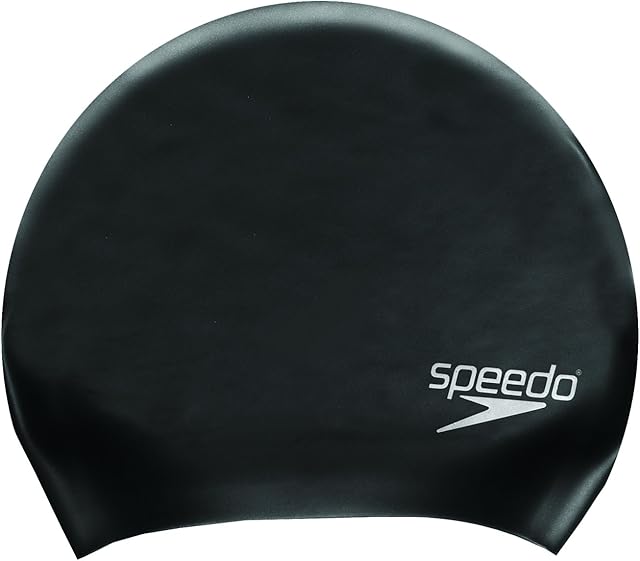 Speedo Long Hair Swim Cap, Comfortable Fit, Hydrodynamic Design, Waterproof Hat