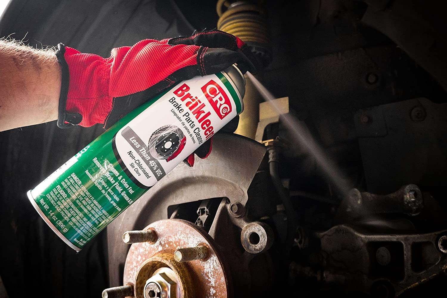 CRC Brakleen 1003667 Brake Parts Cleaner Non-Chlorinated 50 State Formula, 5 Gallon, [1 Pack] : Automotive