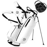 Golf Stand Bag&comma; Lightweight Golf Bags with 7 Way Full-Length Dividers&comma; 900D Weather-Resistant Farbic&comma; Cooler Pockets&comma; Ergonomic Adjustable Strap for Men Women
