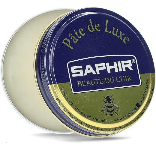 SAPHIR Beauté du Cuir Pate De Luxe - Natural Wax Shoe Polish for Leather Shining