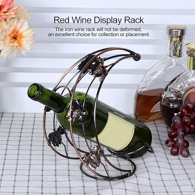 Soporte para Botellas de Vino Estante de Exhibición YRHH Bronce miniatura 5