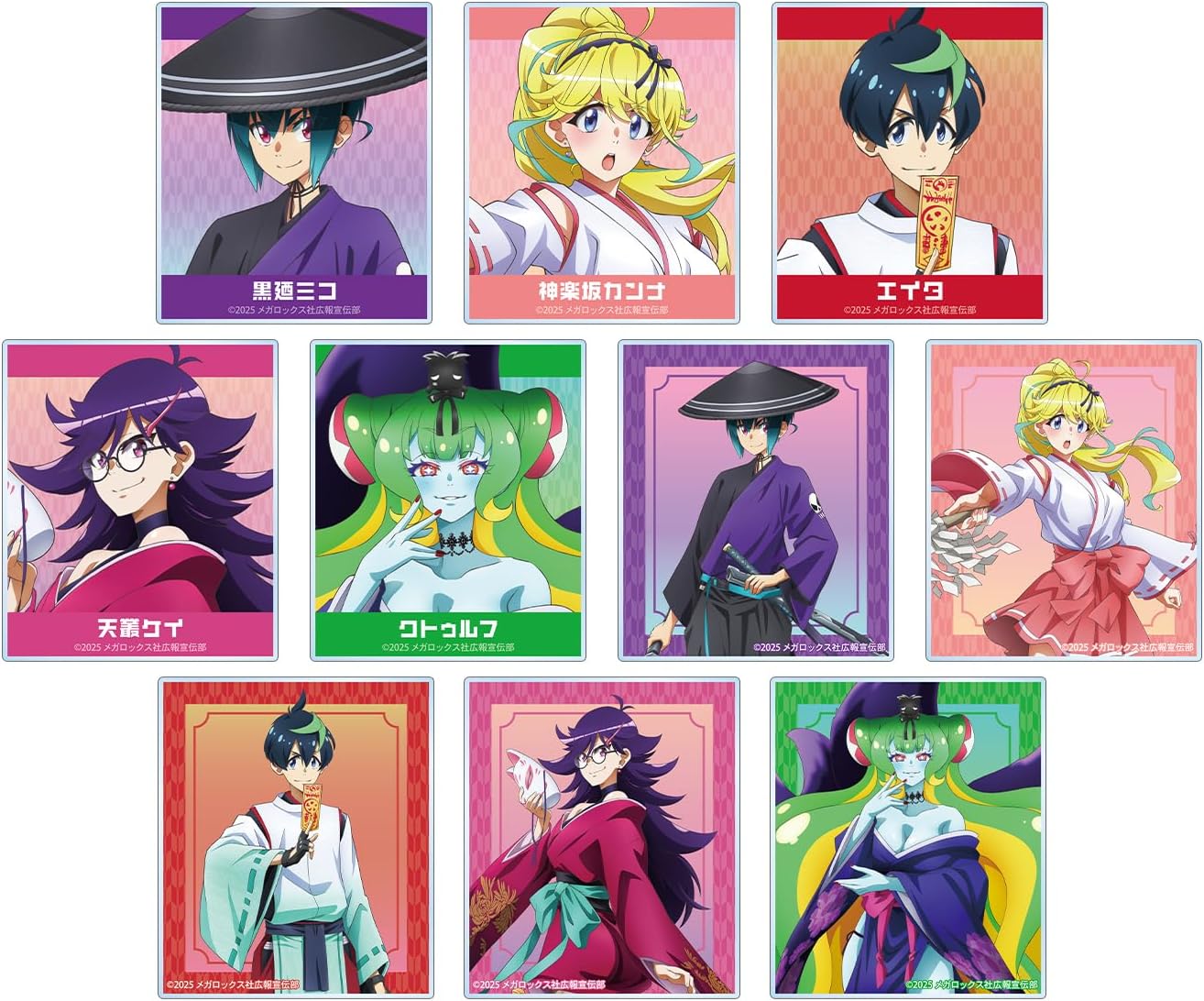 TV Anime Necronomiko's Cosmic Horror Show Illustrated Yo-Kai Hunter Ver. Trading Acrylic Cards Box of 10