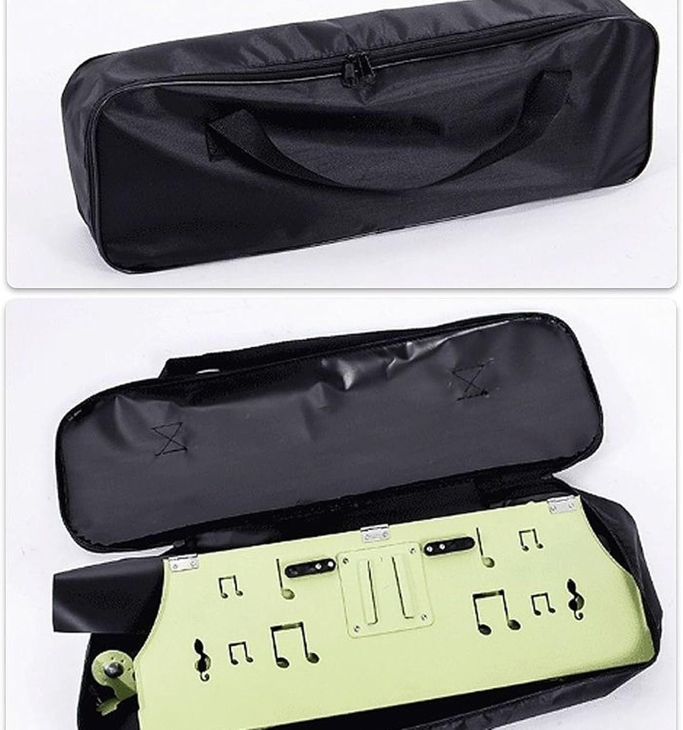 Portable Music Stands with Novel Design, Orchestral Sheet Music Stand with 40.5-59'' Height Adjustment Carry Bag, Folding Music Holder for Projector Book