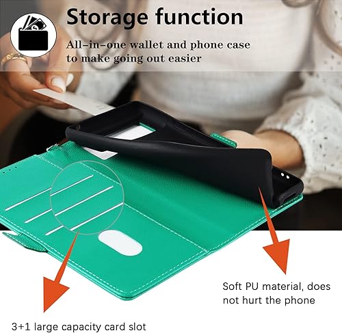 Miniatura 6 de Havaya Funda tipo cartera con tarjetero para Google Pixel 6 Pro, funda para teléfono Pixel 6 Pro para mujer, funda con tapa con impresión en forma