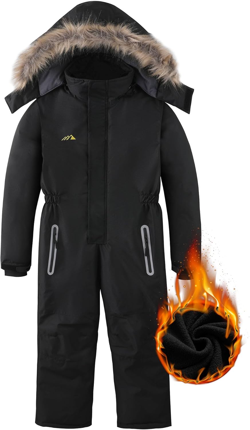 AFILOK Kid's Winter Overalls Ski Suits Boy's and Girl's Waterproof Snowboard Jumpsuits One Piece Snowsuit Jackets Coats