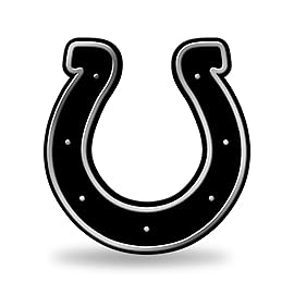 Rico Industries NFL Indianapolis Colts Chrome Finished Auto Emblem 3D Sticker