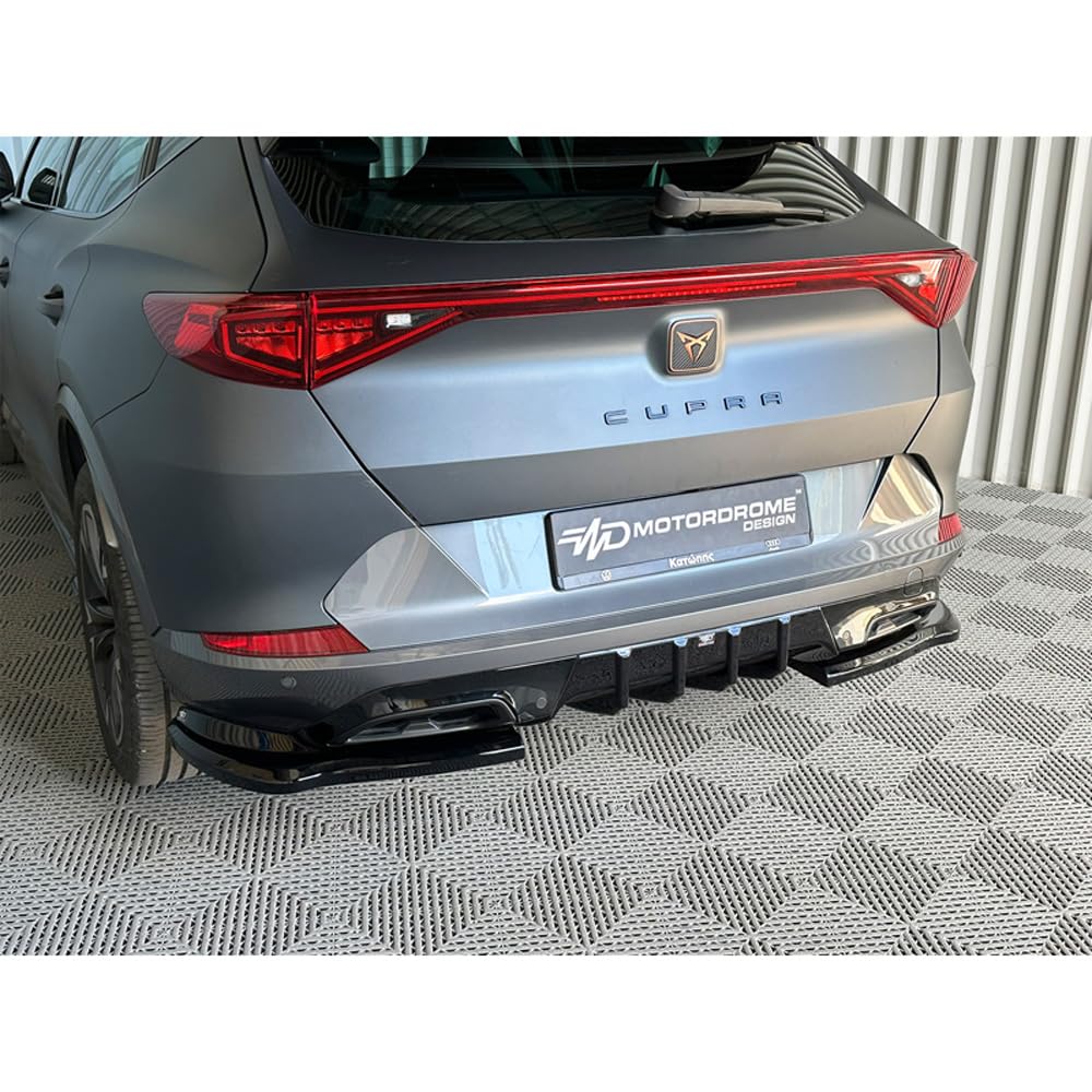 Jupe arrière (Diffuseur) compatible avec Cupra Formentor Mk1 2020-2024, Noir