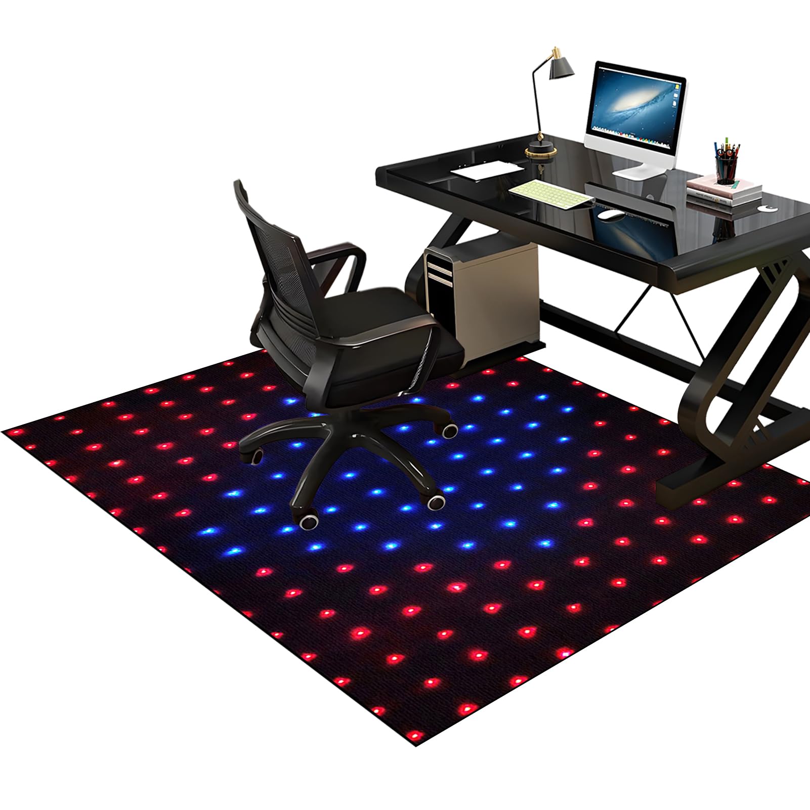 Heavy Duty Office Gaming Chair Mats for Carpeted and Hardwood Floor, Desk Chair Mat, Carpet Protector Chair Mat for Home and Office, Hard-Floor Chair Mats, Floor Mat for Office Chair 140 x 160 cm